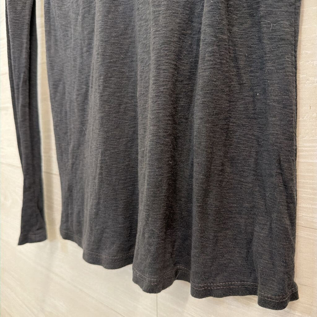 Michael Stars Grey Long Sleeve V Neck Top One Size