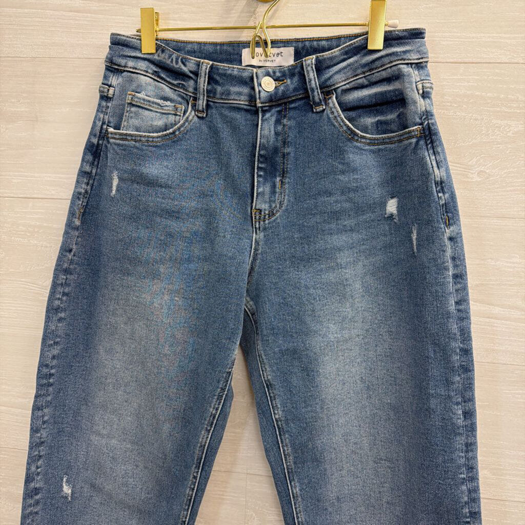 Lovervet Medium Wash Wide Leg Jeans 28