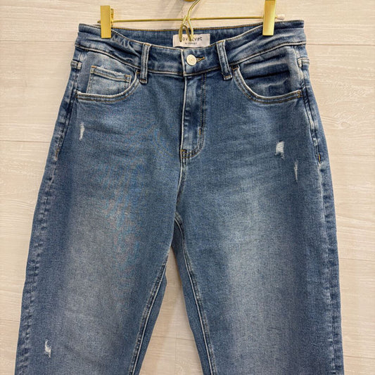 Lovervet Medium Wash Wide Leg Jeans 28
