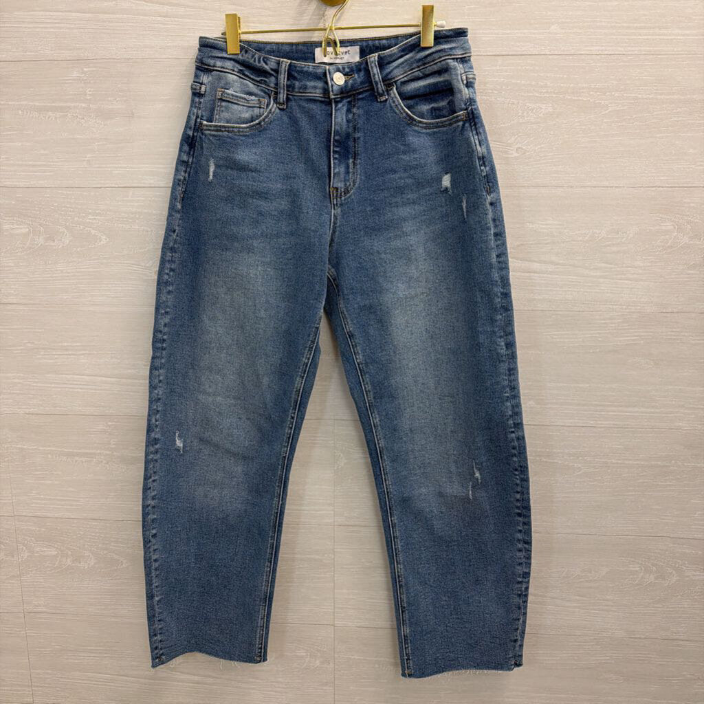Lovervet Medium Wash Wide Leg Jeans 28