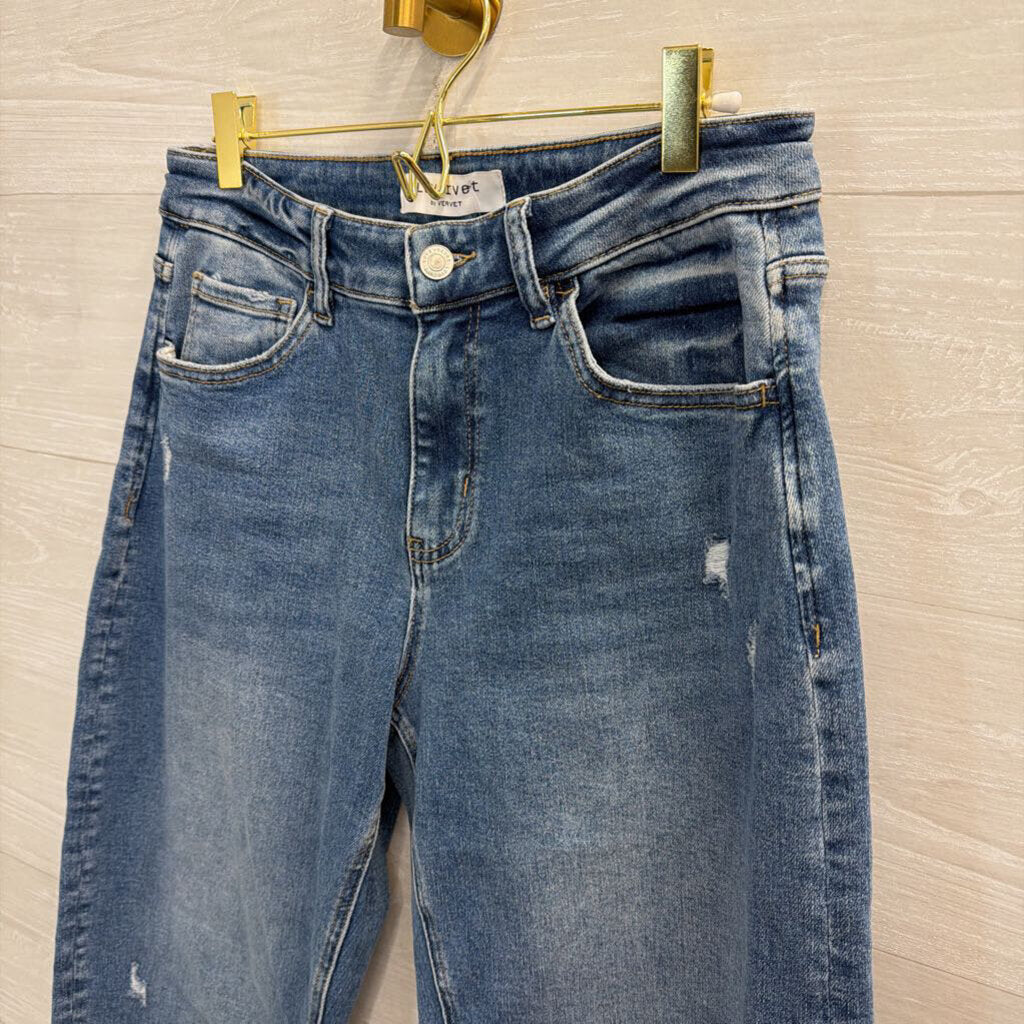 Lovervet Medium Wash Wide Leg Jeans 28