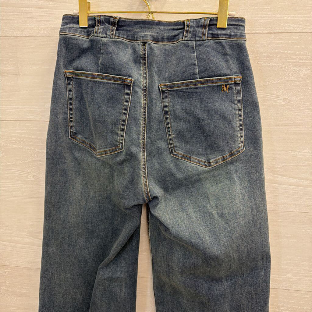 Grace and Lace Dark Wash Wide Leg Jeans 6