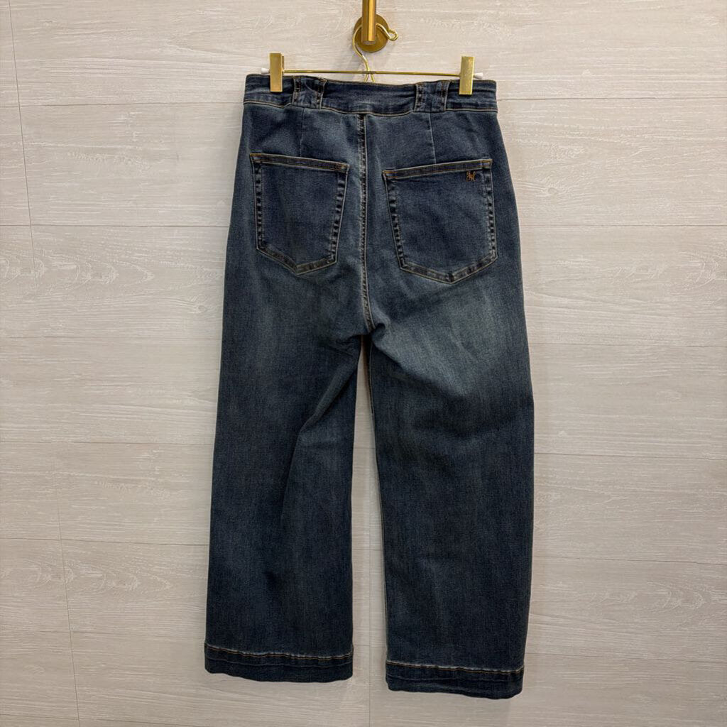 Grace and Lace Dark Wash Wide Leg Jeans 6