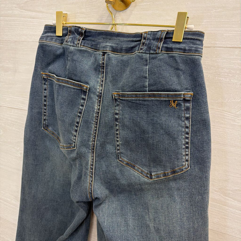 Grace and Lace Dark Wash Wide Leg Jeans 6