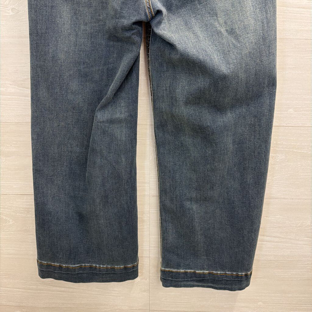 Grace and Lace Dark Wash Wide Leg Jeans 6