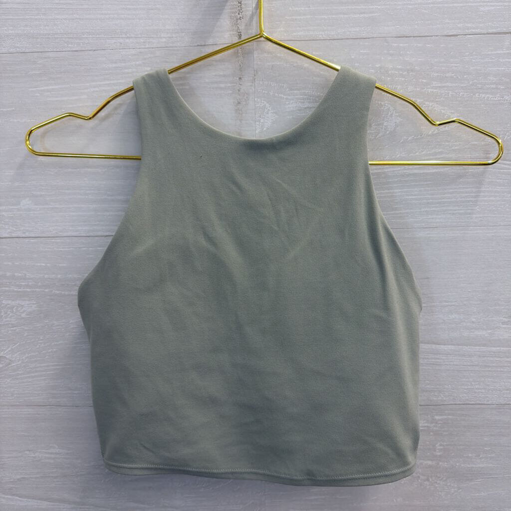 Athleta Blue Cropped Athletic Tank Top Extra Small