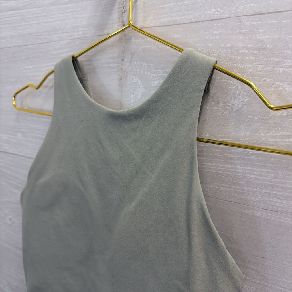 Athleta Blue Cropped Athletic Tank Top Extra Small