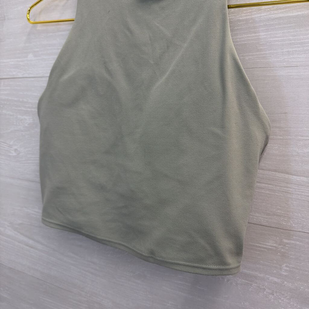 Athleta Blue Cropped Athletic Tank Top Extra Small