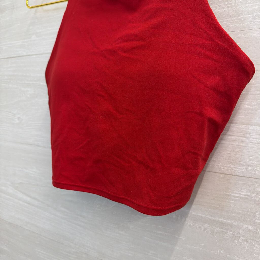 Athleta Red Cropped Athletic Tank Top Extra Small