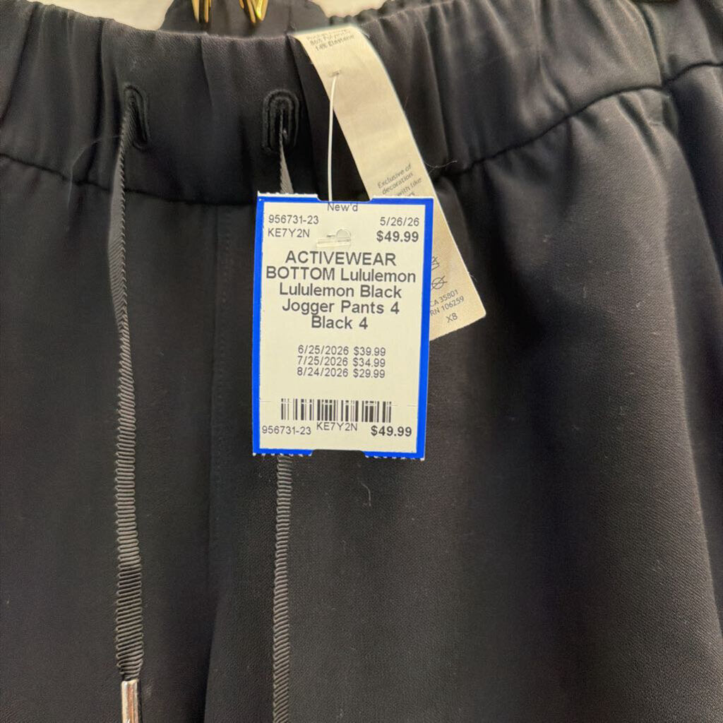 Lululemon Black Jogger Pants 4