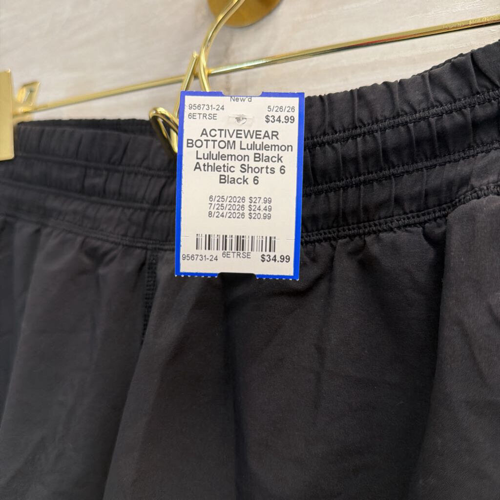 Lululemon Black Athletic Shorts 6