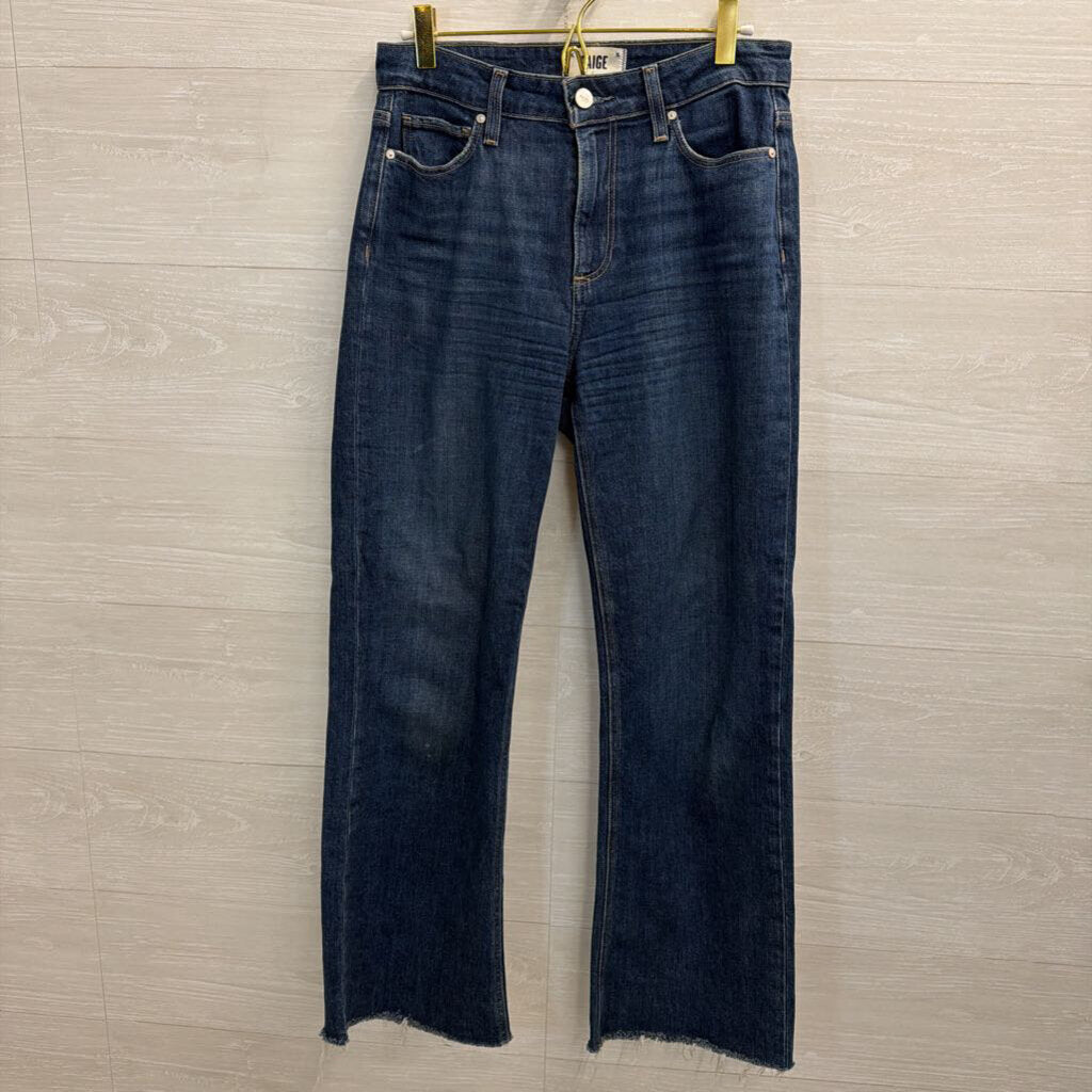 Paige Dark Wash Leenah Ankle Jeans 26