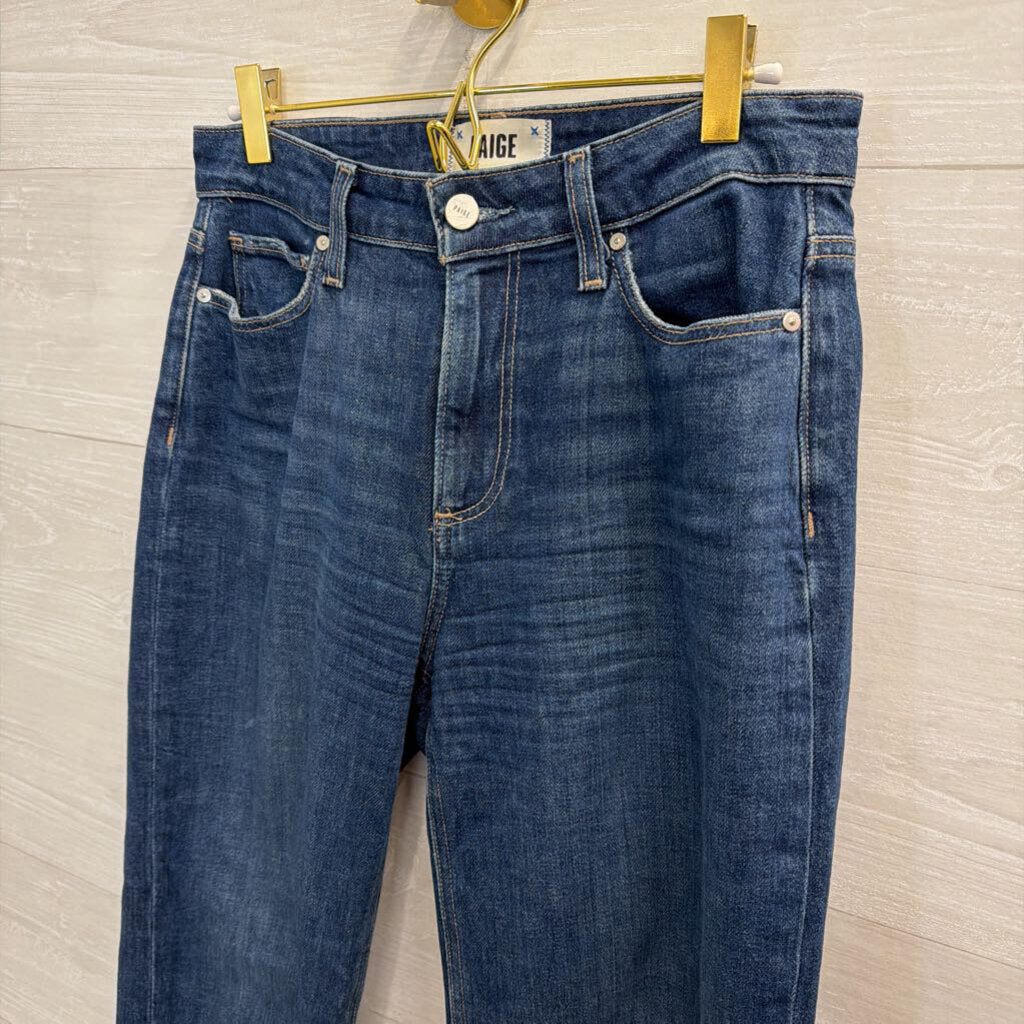 Paige Dark Wash Leenah Ankle Jeans 26