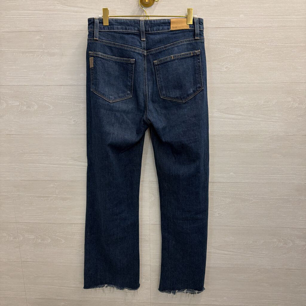 Paige Dark Wash Leenah Ankle Jeans 26