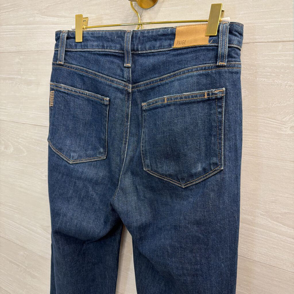 Paige Dark Wash Leenah Ankle Jeans 26