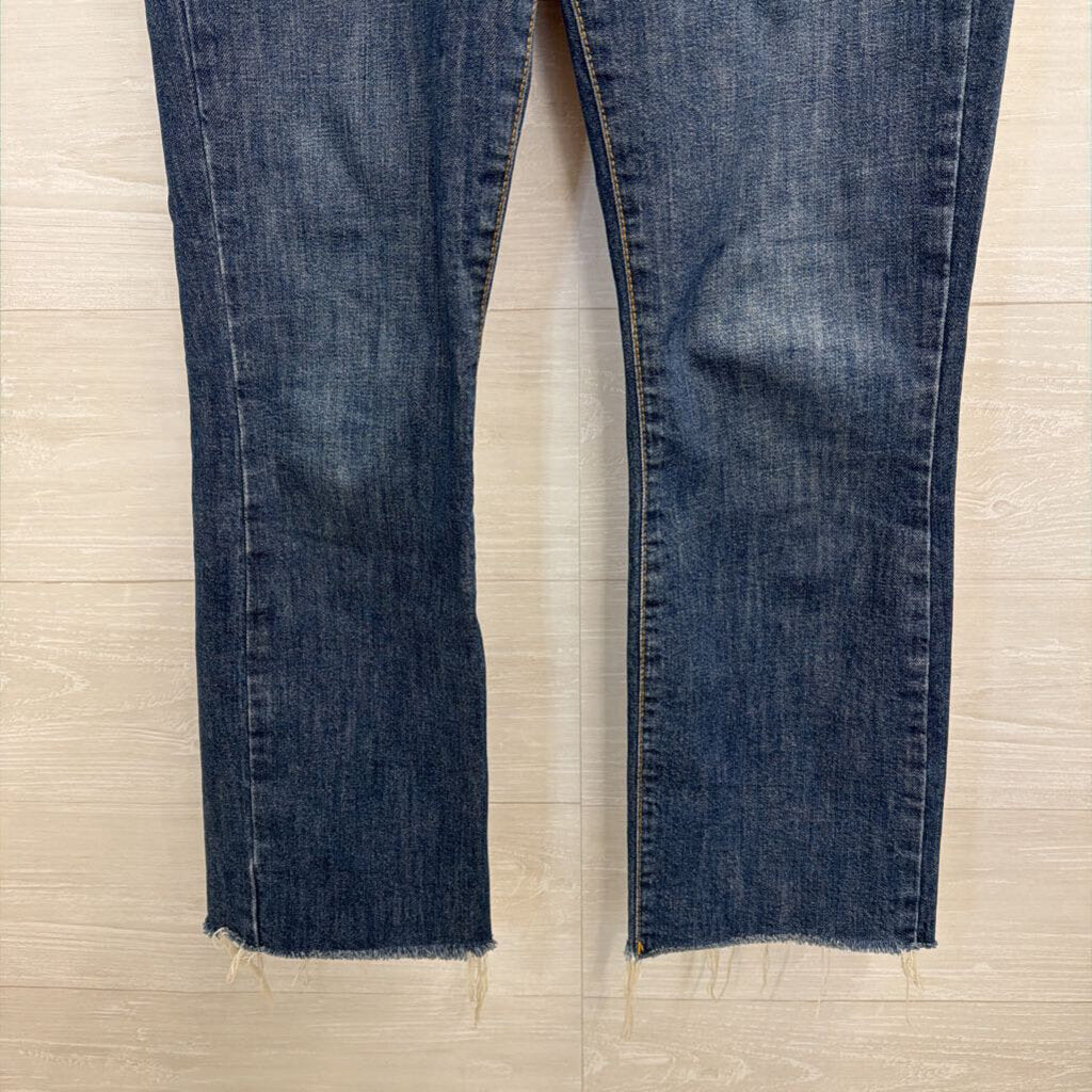 Zara Dark Wash Straight Leg Jeans 6