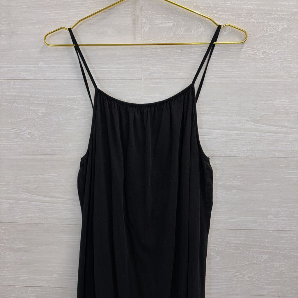 Black Tie Strap Midi Dress Extra Small