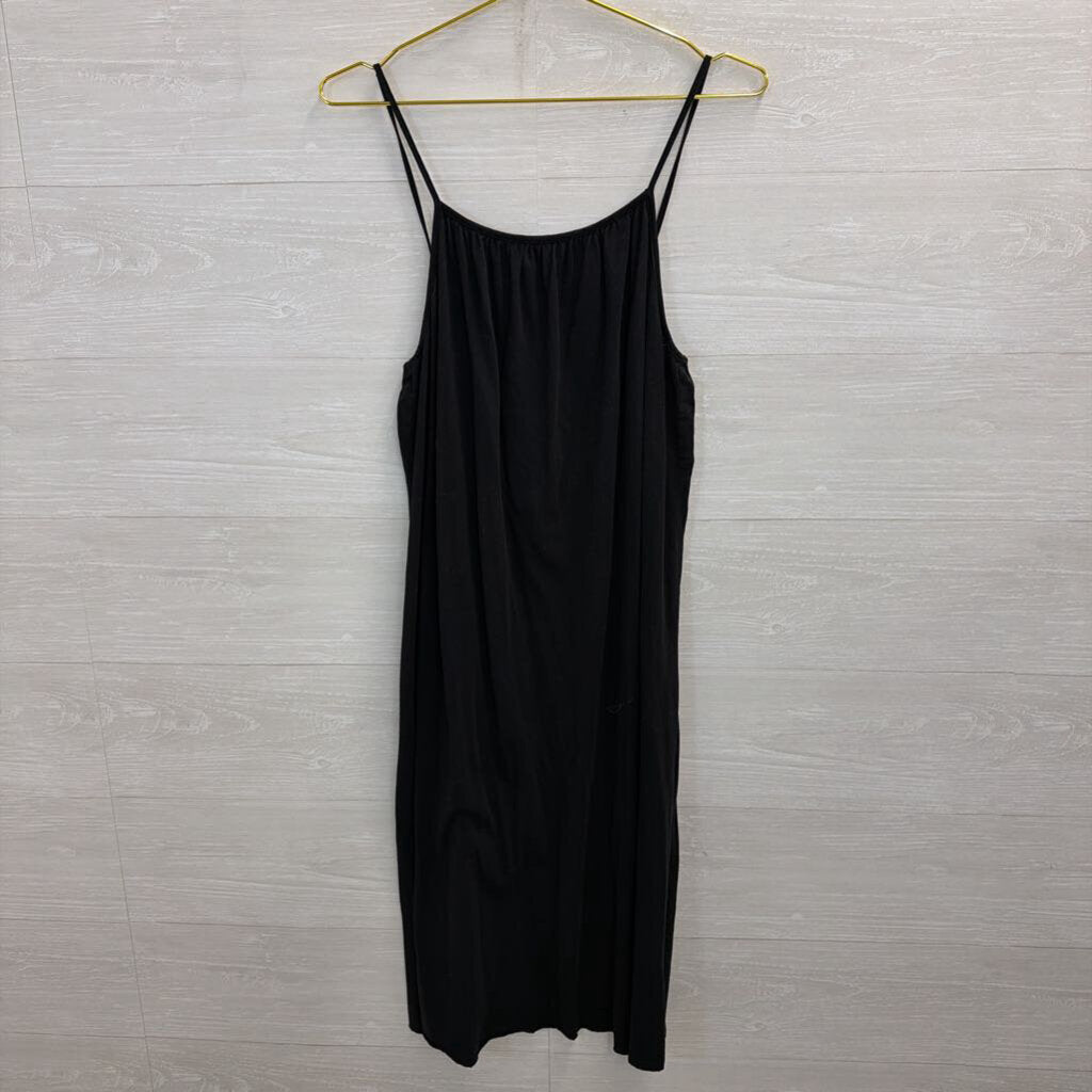 Black Tie Strap Midi Dress Extra Small
