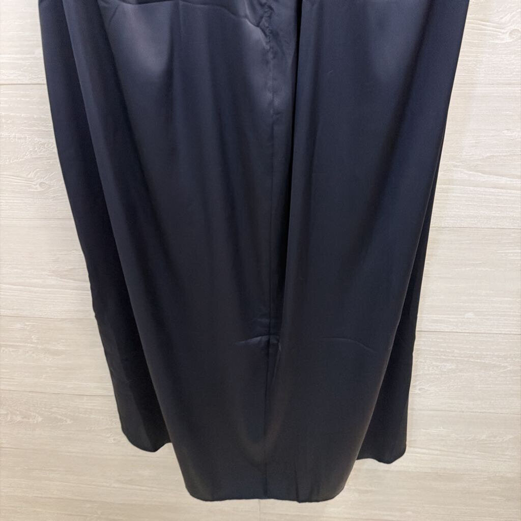 Express Navy Silky Tie Waist Dress Extra Large