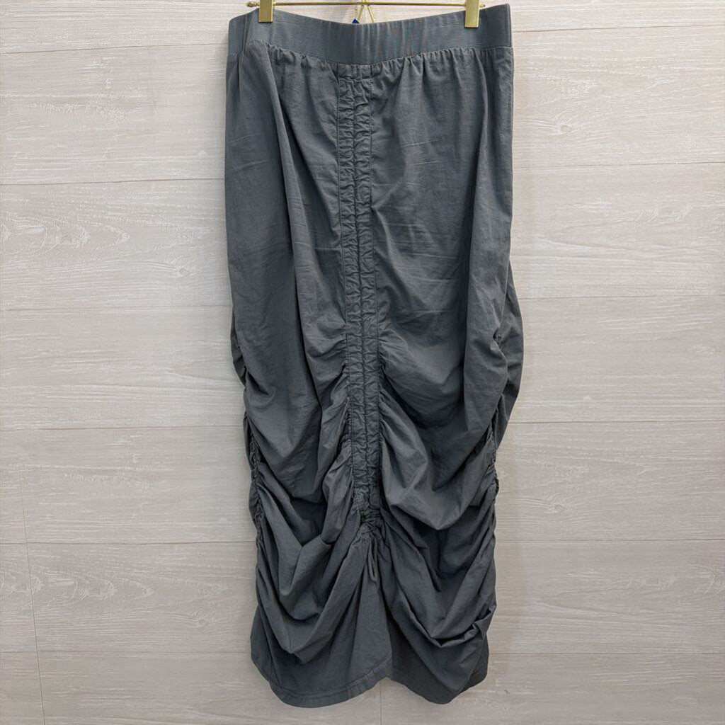 Wearables Green Cinch Front Maxi Skirt Medium