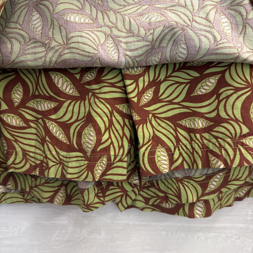 Sahalie Brown/ Green Print Skort 10