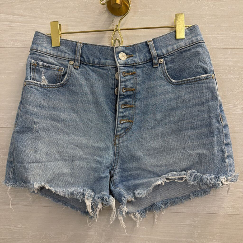 Loft Light Wash Cutoff Denim Shorts 25