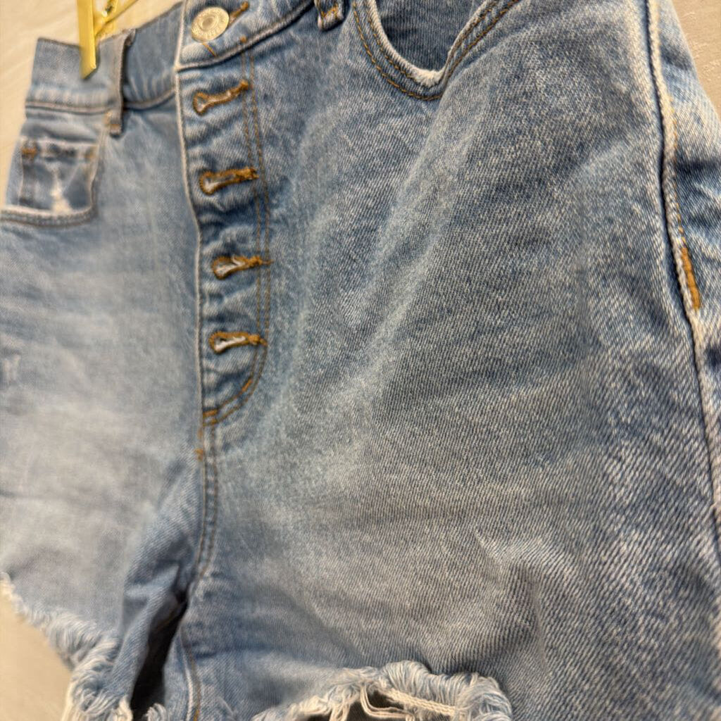 Loft Light Wash Cutoff Denim Shorts 25