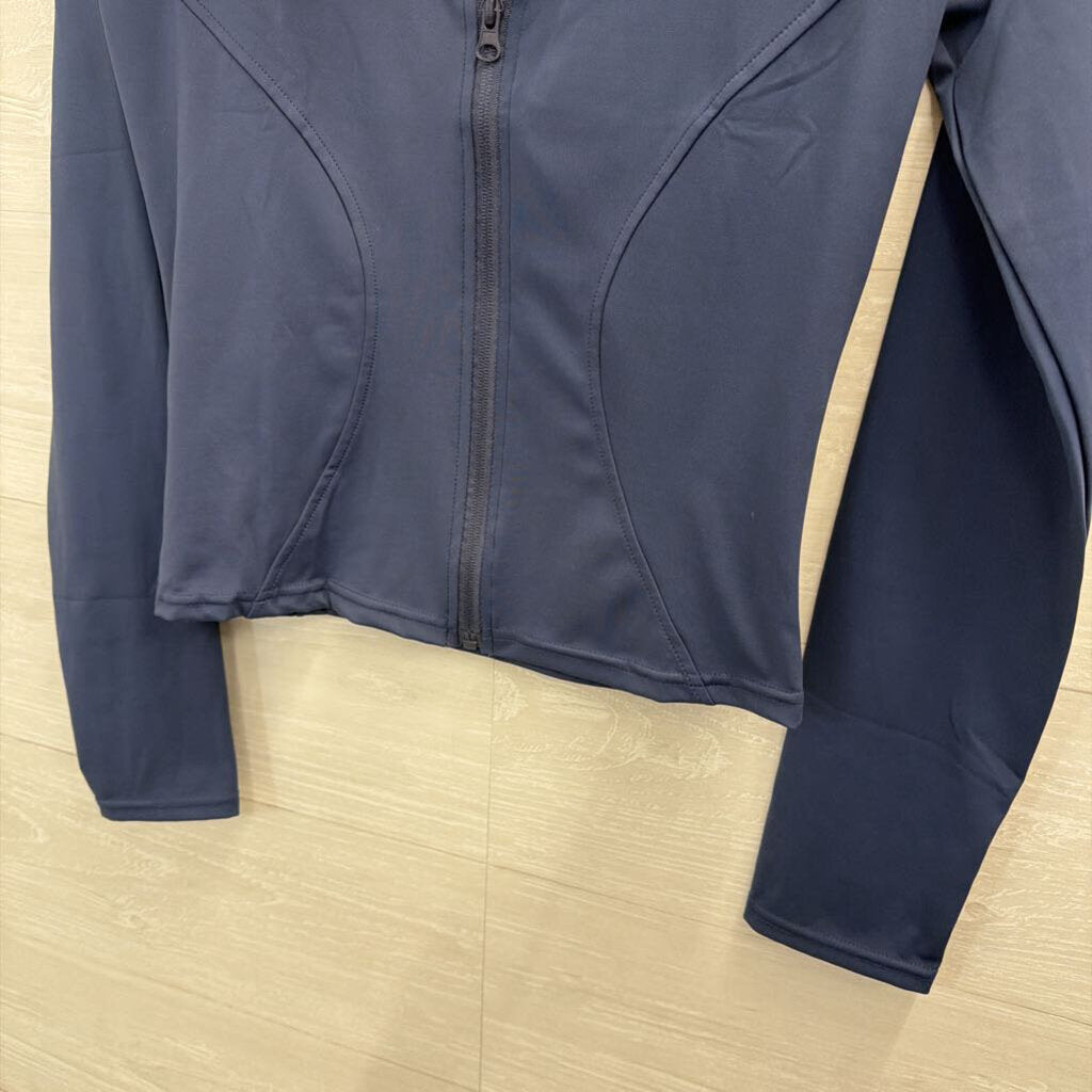 Blue Zip Up Athletic Jacket Small