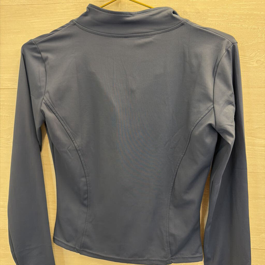 Blue Zip Up Athletic Jacket Small