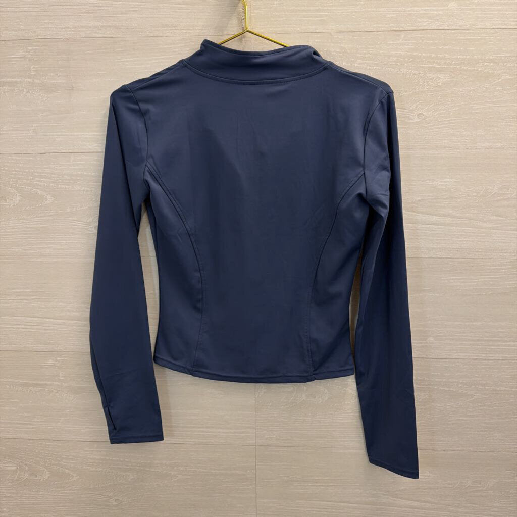 Blue Zip Up Athletic Jacket Small