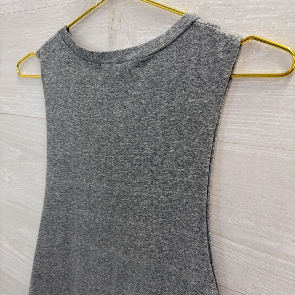 Project Social T Grey Print Tank Top Small