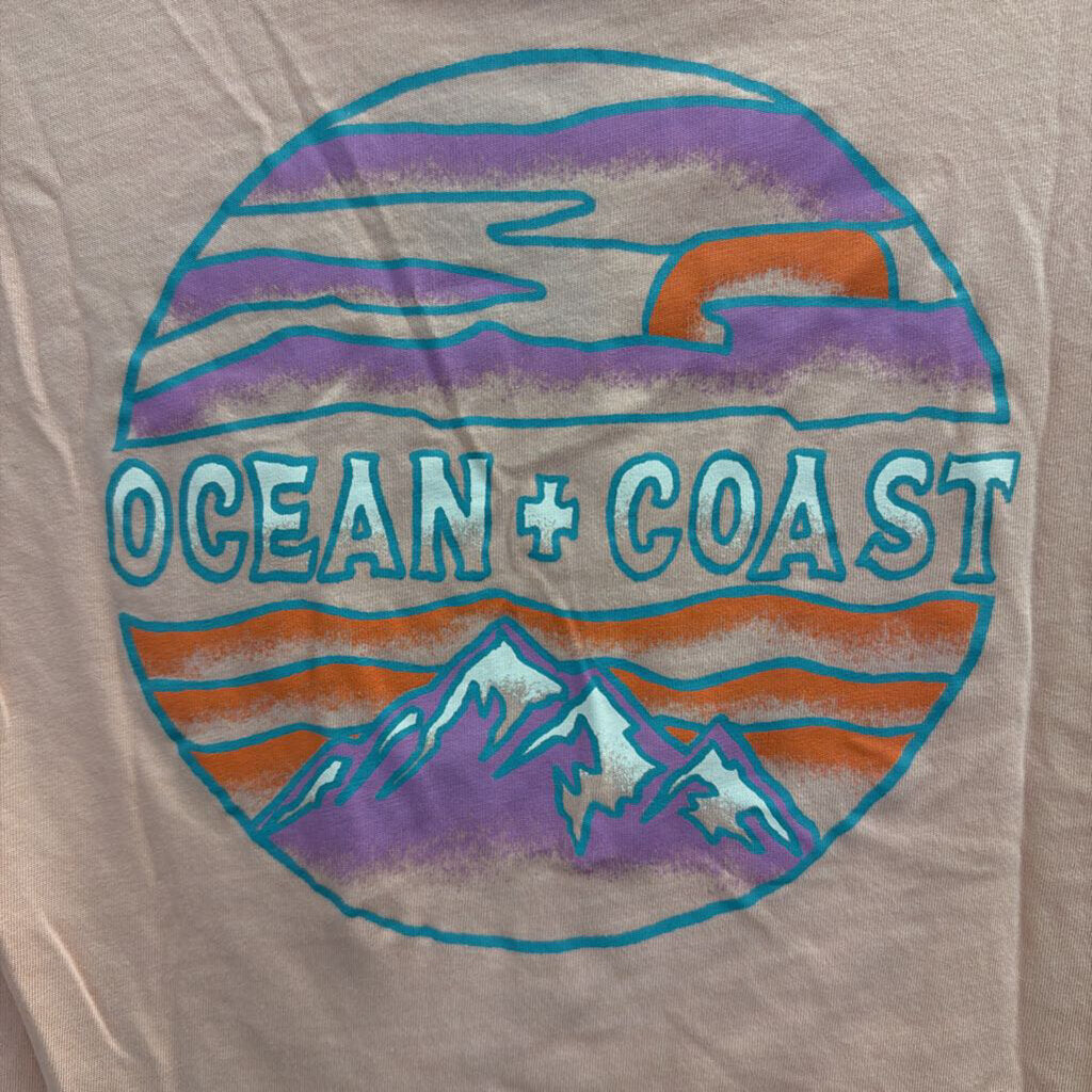 Ocean and Coast Pink Long Sleeve Graphic Tee Medium