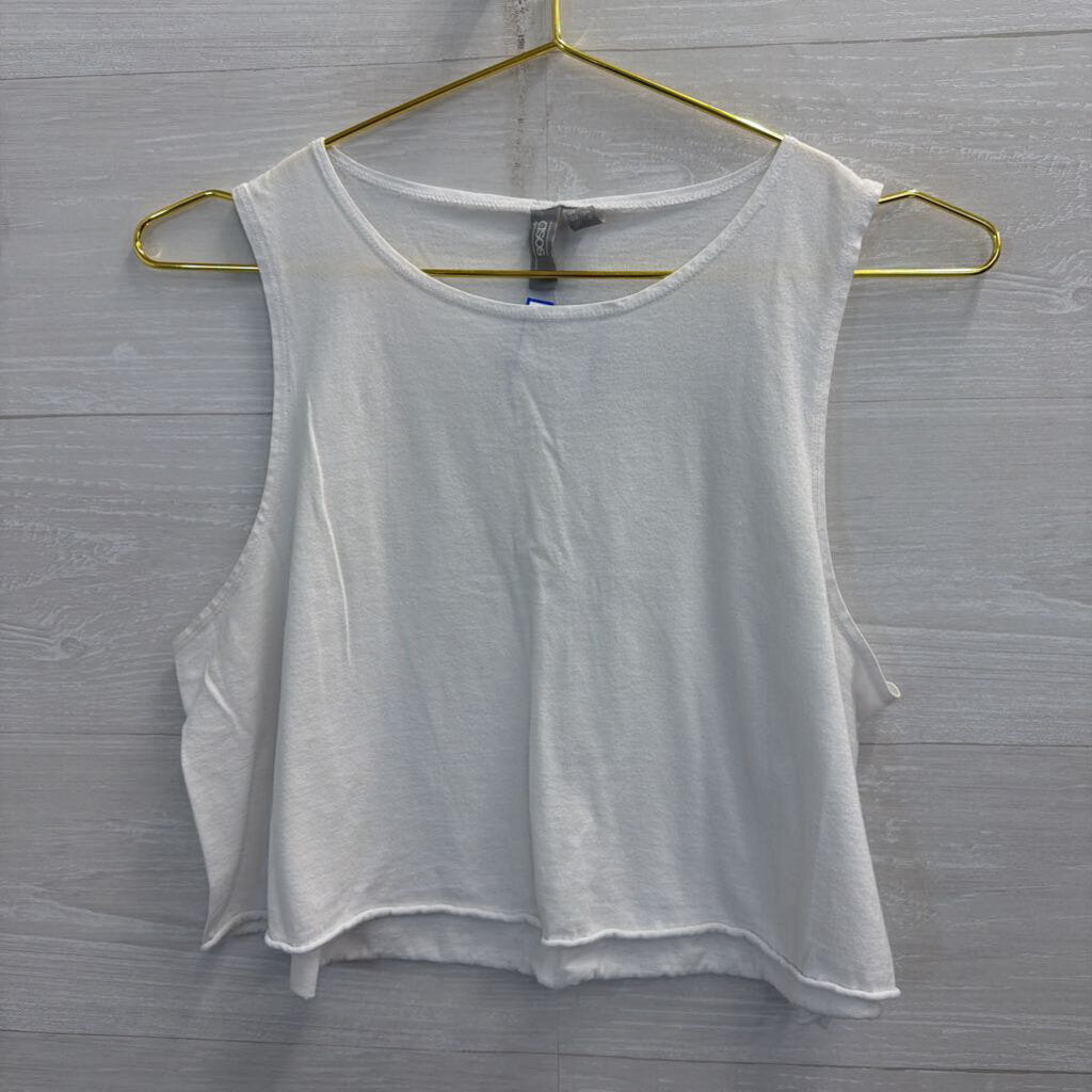 Asos White Cropped Tank Top 4