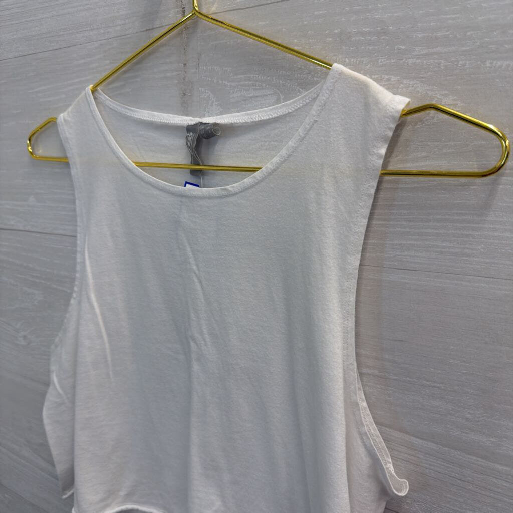 Asos White Cropped Tank Top 4
