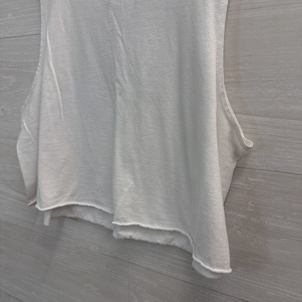 Asos White Cropped Tank Top 4