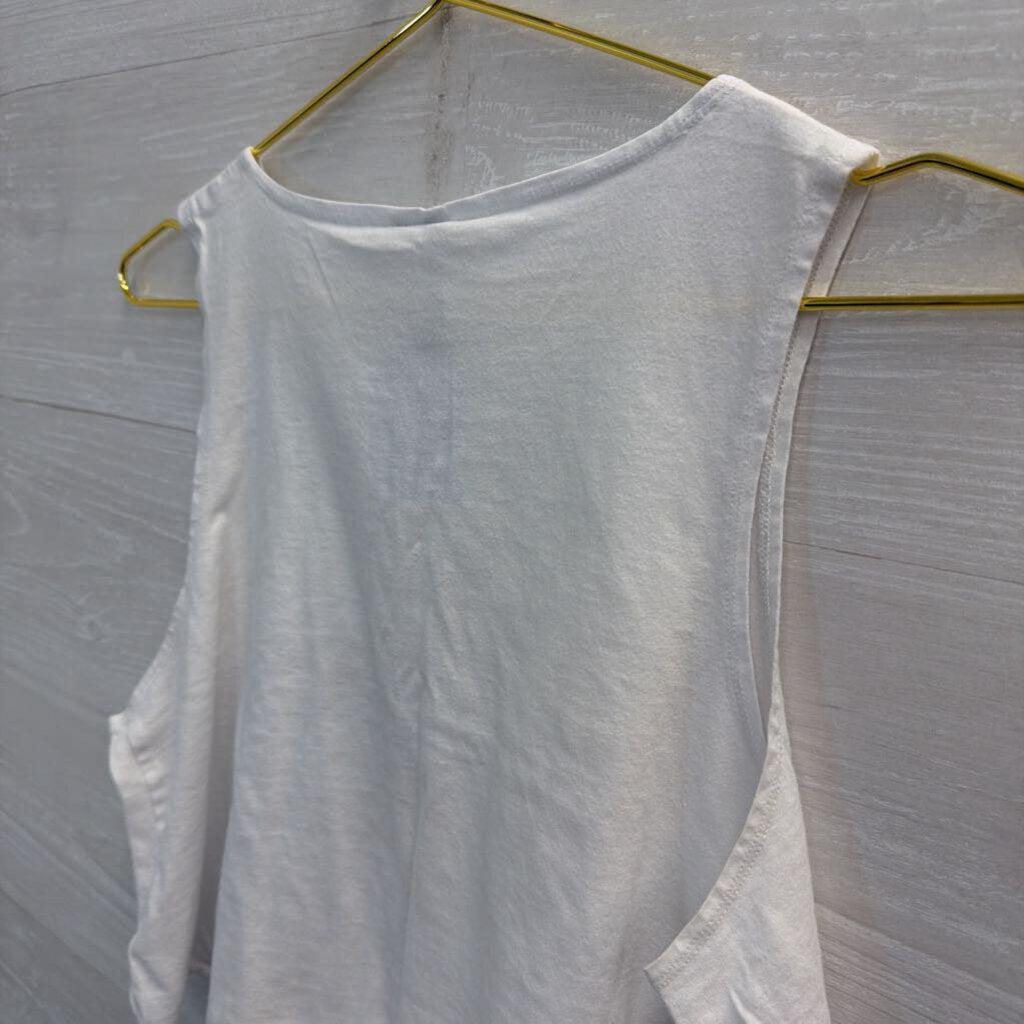 Asos White Cropped Tank Top 4