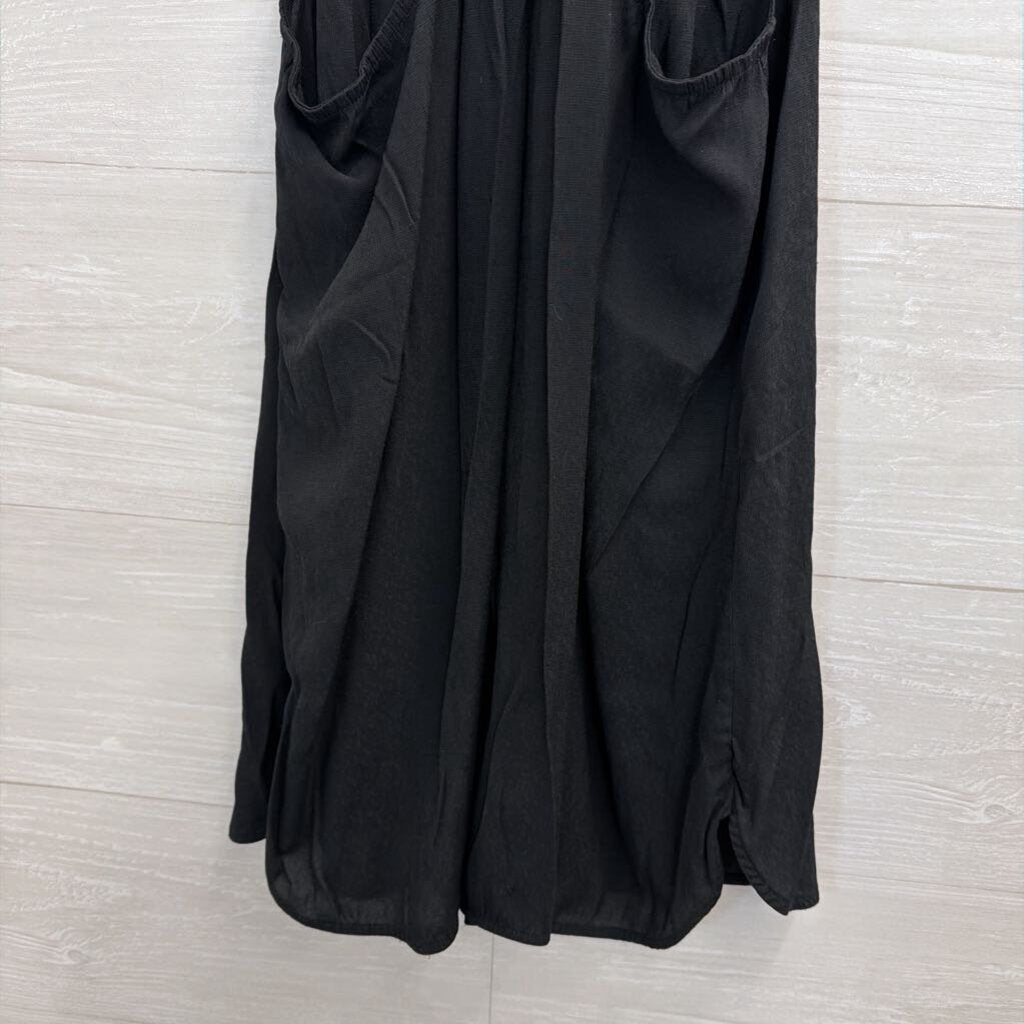 Banana Republic Black Sleeveless Button Front Top Small Petite