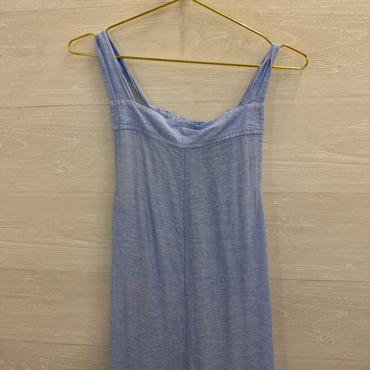 Haute Hippie Blue Wide Leg Jumpsuit Large