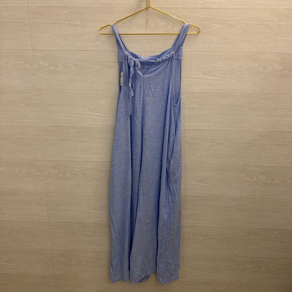 Haute Hippie Blue Wide Leg Jumpsuit Large
