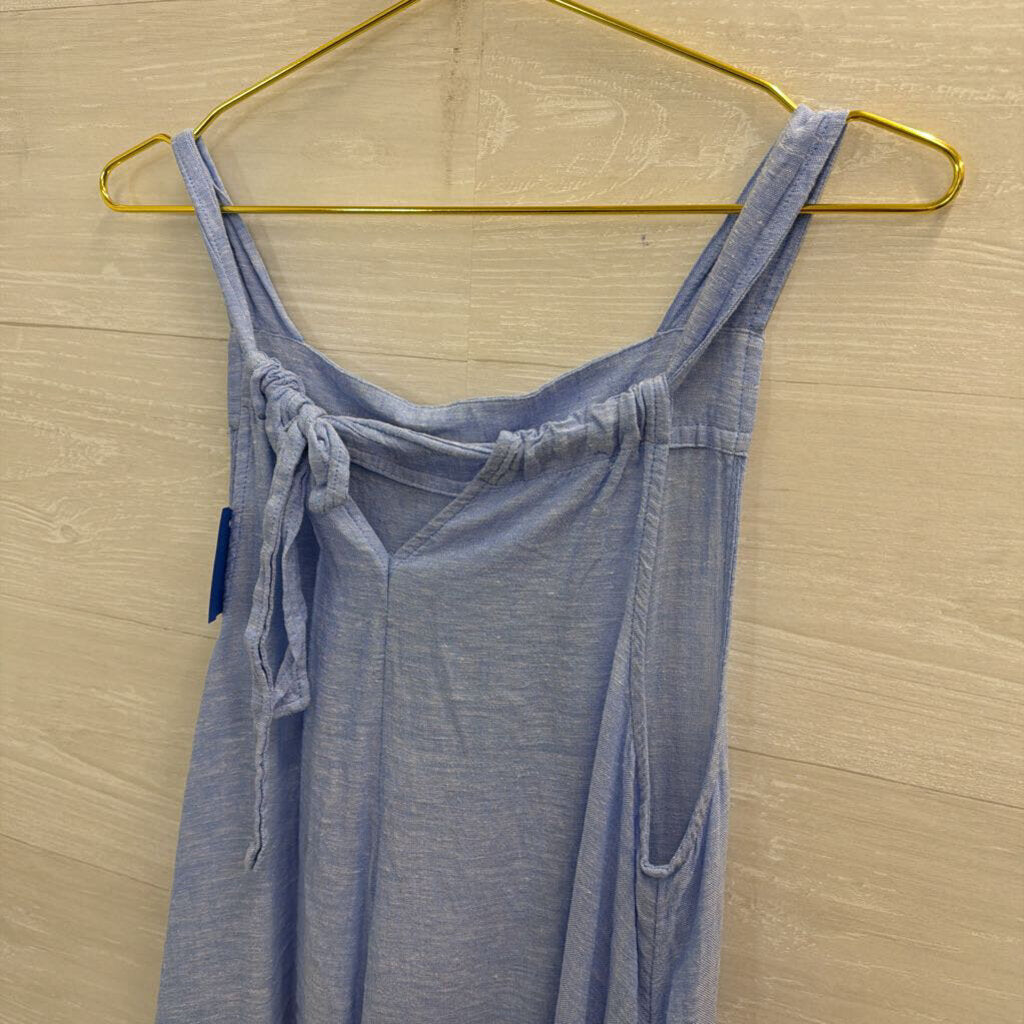 Haute Hippie Blue Wide Leg Jumpsuit Large