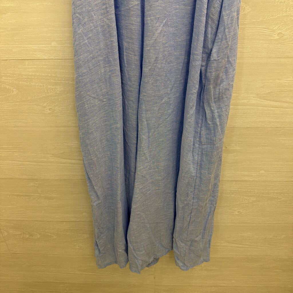 Haute Hippie Blue Wide Leg Jumpsuit Large