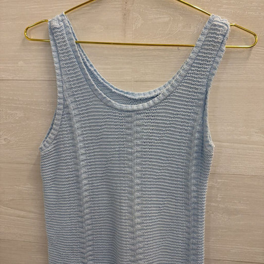 Blue Knit Sweater Tank Top Small