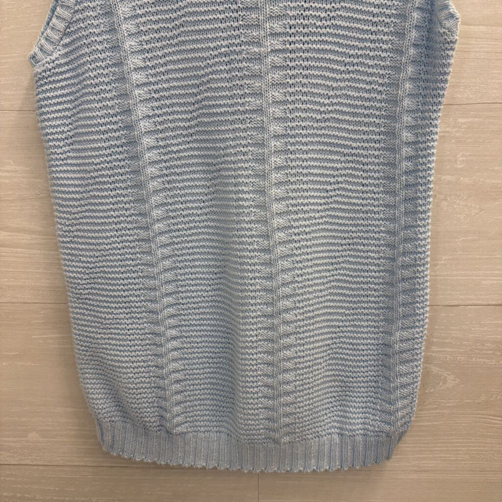 Blue Knit Sweater Tank Top Small