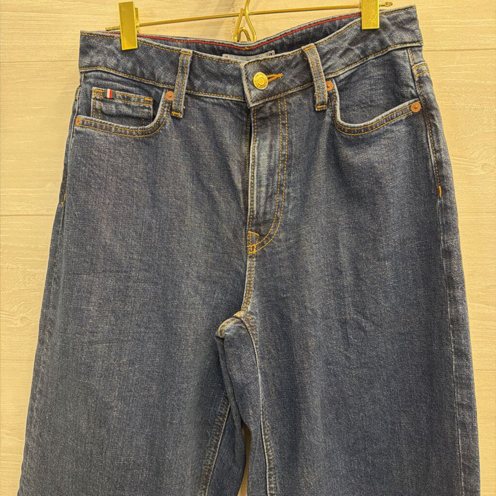 Tommy Hilfiger Dark Wash Wide Leg Jeans 0