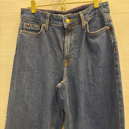 Tommy Hilfiger Dark Wash Wide Leg Jeans 0