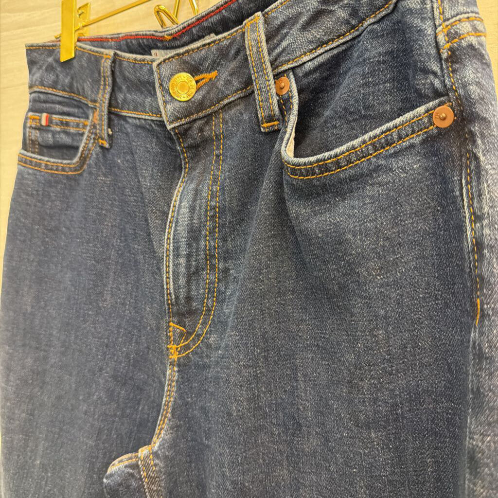 Tommy Hilfiger Dark Wash Wide Leg Jeans 0