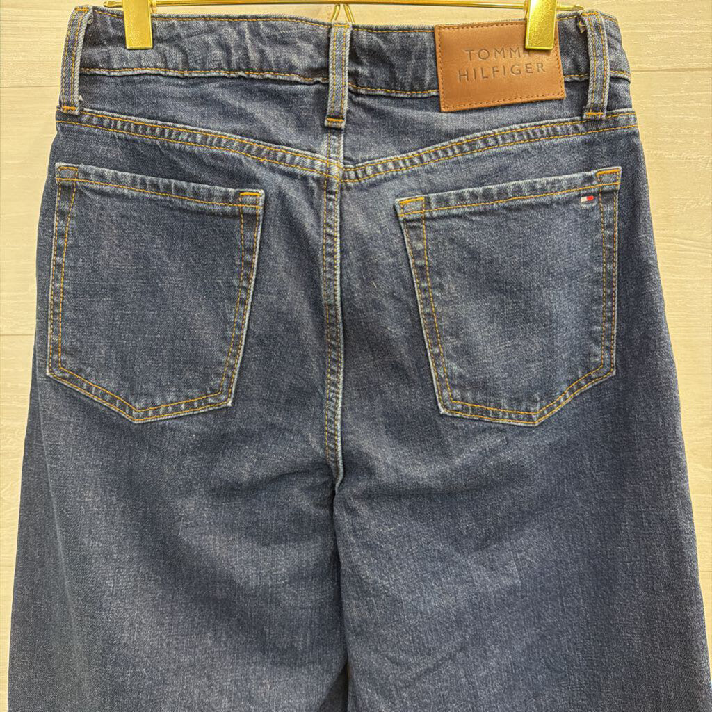 Tommy Hilfiger Dark Wash Wide Leg Jeans 0