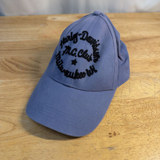 Blue Harley Davidson NC Club Baseball Hat