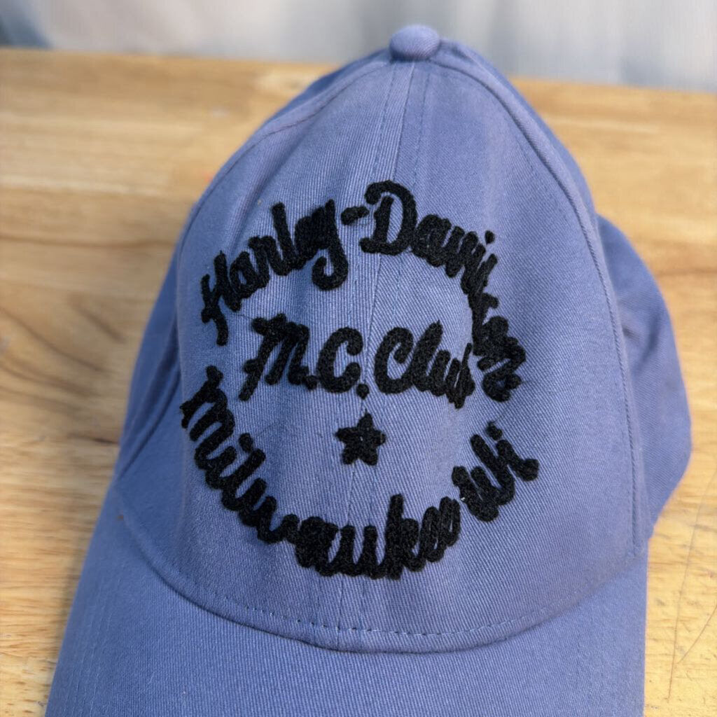 Blue Harley Davidson NC Club Baseball Hat