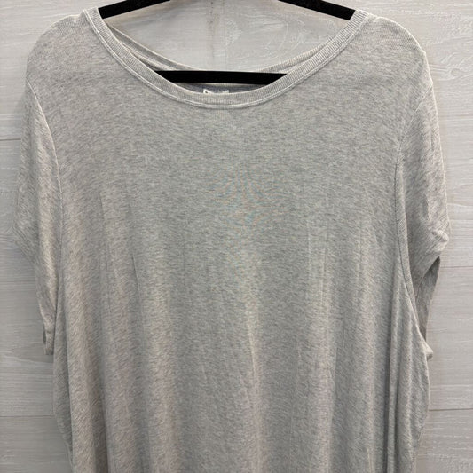Athleta Soft Grey Slouchy Short Sleeve Top 1X